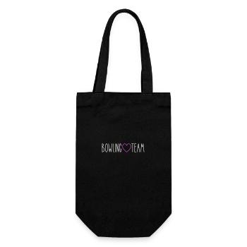 Bowling Team Herz - Geschenkbeutel für Flaschen - Schwarz - Vorne