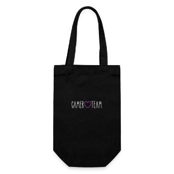 Cœur de l’équipe de joueurs - Sac à bouteille - noir - Devant