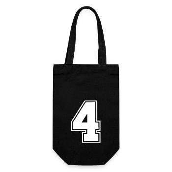 4 - Geschenkbeutel für Flaschen - Schwarz - Vorne