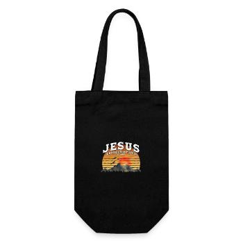 Jésus a changé ma vie parce que Jésus est mon Sauveur et non - Sac à bouteille - noir - Devant