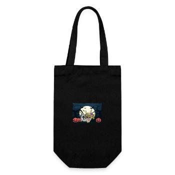 Halloween Skeleton Zombie Gamer Hand Funny Gaming - Gift Bag for Bottles - black - Front