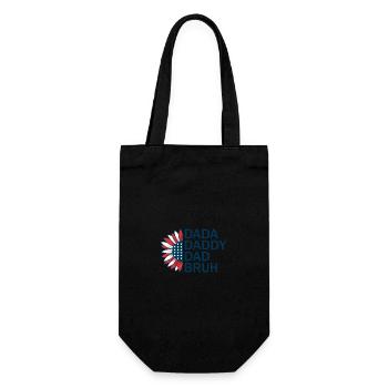 Herren Dada Papa Papa Bruh Vatertag Patriotisch - Geschenkbeutel für Flaschen - Schwarz - Vorne