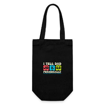 Je raconte des blagues à papa périodiquement élément Groovy - Sac à bouteille - noir - Devant