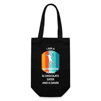 Badminton Badminton Badminton Player Chocolat - Sac à bouteille - noir - Devant