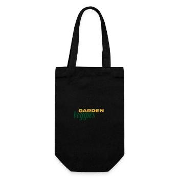 Garden Veggies Font - Gift Bag for Bottles - black - Front