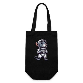 Mouse & Rat in Space: Astronaut Adventure - Gift Bag for Bottles - black - Front