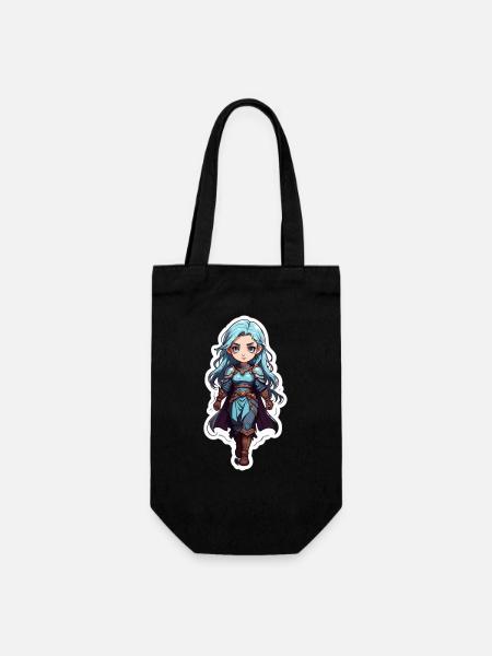 Dungeons & Dragon Magierin - Geschenkbeutel für Flaschen - Schwarz