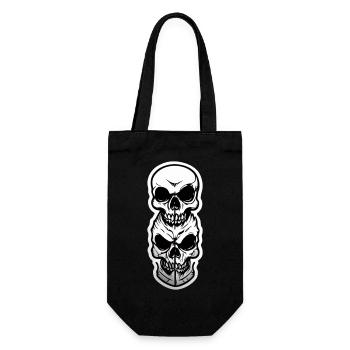 double crane -metal - halloween - Sac à bouteille - noir - Devant