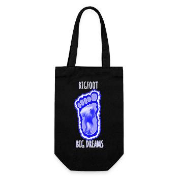big foot big dreams - Gift Bag for Bottles - black - Front