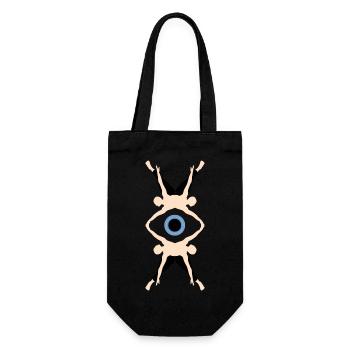 Eye - Gift Bag for Bottles - black - Front