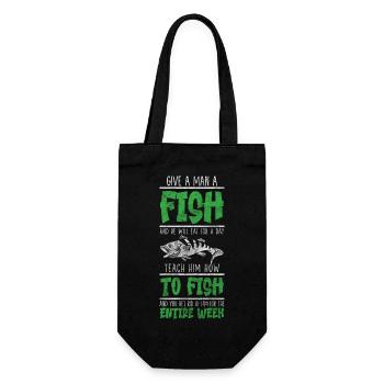 Angel Petri Heil Fish Hook - Gift Bag for Bottles - black - Front