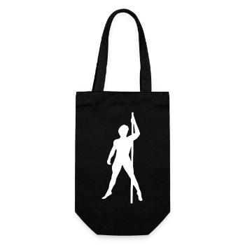 Homme Silhouette Pole Dance Danse Exotique - Sac à bouteille - noir - Devant