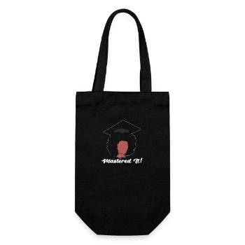 Master's Degree Graduation Ceremony - Gift Bag for Bottles - black - Front