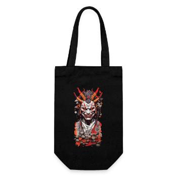 Oni Demon Japan Art Retro Design Style - Gift Bag for Bottles - black - Front