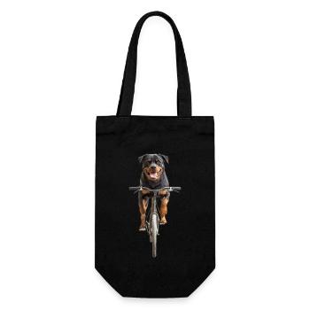 Rottweiler - Geschenkbeutel für Flaschen - Schwarz - Vorne