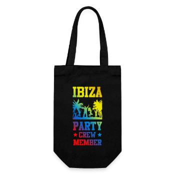 Ibiza Party Crew - Geschenkbeutel für Flaschen - Schwarz - Vorne