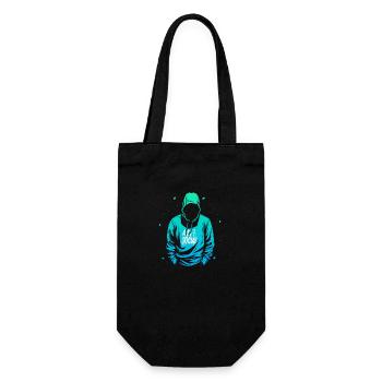 Anti Social Hoodie Gradient - Gift Bag for Bottles - black - Front