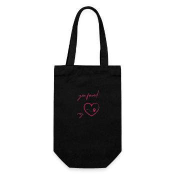tu as trouvé mon cœur en anglais - Sac à bouteille - noir - Devant