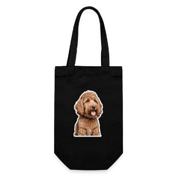 Caniche - Sac à bouteille - noir - Devant