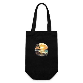 Hawaii Rainbow Falls Exklusives Design - Geschenkbeutel für Flaschen - Schwarz - Vorne