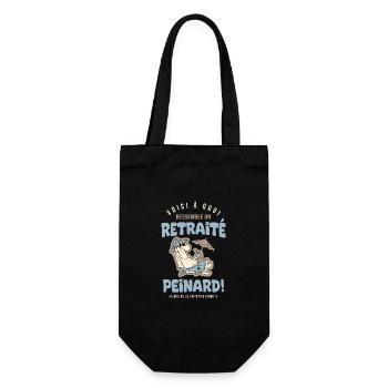 Retraite Humour retraité Cadeau drole retraite - Sac à bouteille - noir - Devant