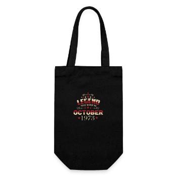 Une légende est née en octobre 1973 - Sac à bouteille - noir - Devant