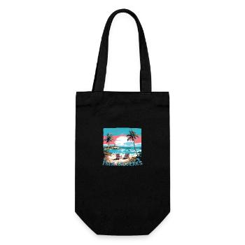 Mexico Cancun & Isla Mujeres: Grunge Design - Gift Bag for Bottles - black - Front