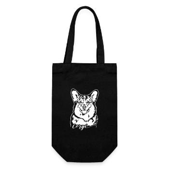 Corgi Portrait Chien Portrait Chiens Wilsigns - Sac à bouteille - noir - Devant