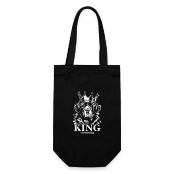 Landseer King of everything Saying Dogs Wilsigns - Gift Bag for Bottles - black - Front