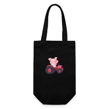 Cochon au volant : Aventure à la ferme - Sac à bouteille - noir - Devant