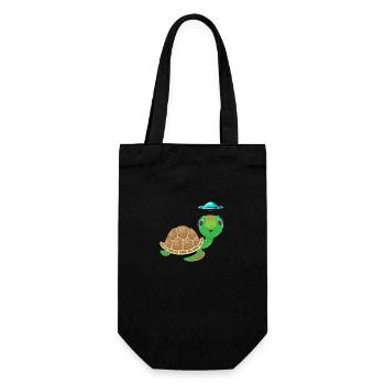 Alien, OVNI et Tortue: Aventureux - Sac à bouteille - noir - Devant