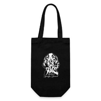 Welsh Springer Spaniel Portrait Dogs Wilsigns - Gift Bag for Bottles - black - Front