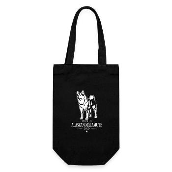 Alaskan Malamute Dad Dog Dog Wilsigns - Gift Bag for Bottles - black - Front