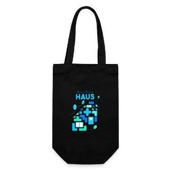 Building, building blocks, playing - Gift Bag for Bottles - black - Front