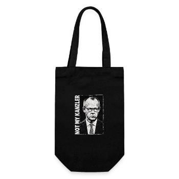 Portrait monochrome dans un style rétro - Sac à bouteille - noir - Devant