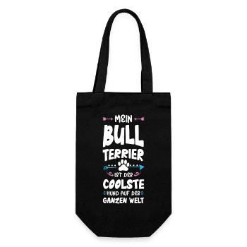 Bull terrier Dicton de chien - Sac à bouteille - noir - Devant