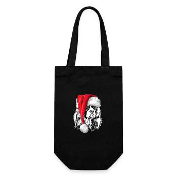 Cavalier King Charles Spaniel Christmas Wilsigns - Sac à bouteille - noir - Devant