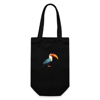 Toucan minimaliste - Bird of Paradise Design - Sac à bouteille - noir - Devant