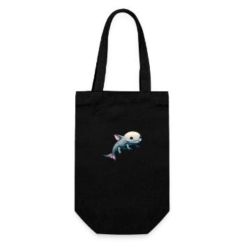 Cute Kawaii Axolotl - Gift Bag for Bottles - black - Front