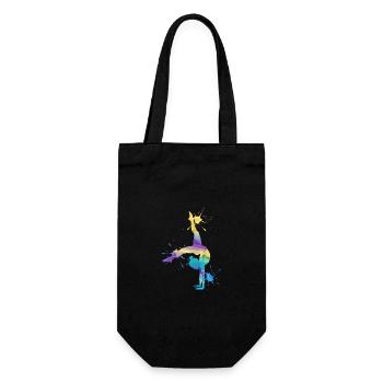 Gymnast Acrobatics Gymnastics Gymnastics - Gift Bag for Bottles - black - Front