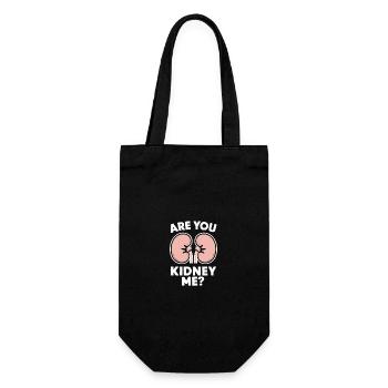 Kidney Donor Kidney Organ Donor - Gift Bag for Bottles - black - Front