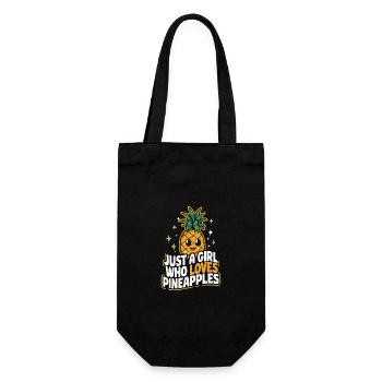 Pineapple tropical hawaiian fruit - Gift Bag for Bottles - black - Front