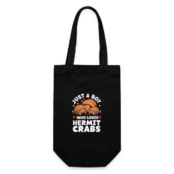Krabbe Einsiedlerkrebs Krabben Krebs - Geschenkbeutel für Flaschen - Schwarz - Vorne