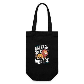 Lion Lion Animal Africa - Gift Bag for Bottles - black - Front