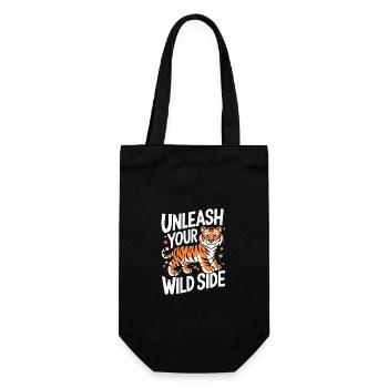 Tiger Animal Zoo Wild Animal - Gift Bag for Bottles - black - Front
