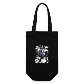 Animaux du zoo de mouffette - Sac à bouteille - noir - Devant