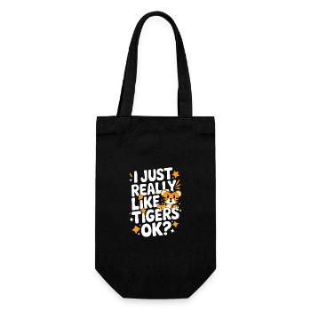 Tiger Animal Zoo Wild Animal - Gift Bag for Bottles - black - Front