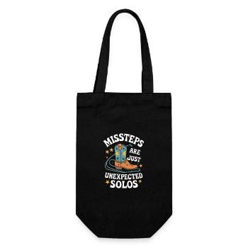 Line Dancing Dancing Dancers - Gift Bag for Bottles - black - Front