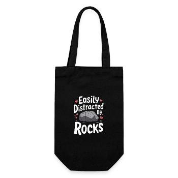 Expert en géologie Géologue des roches - Sac à bouteille - noir - Devant