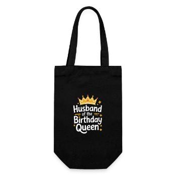 Husband, Spouse, Family, Wedding - Gift Bag for Bottles - black - Front